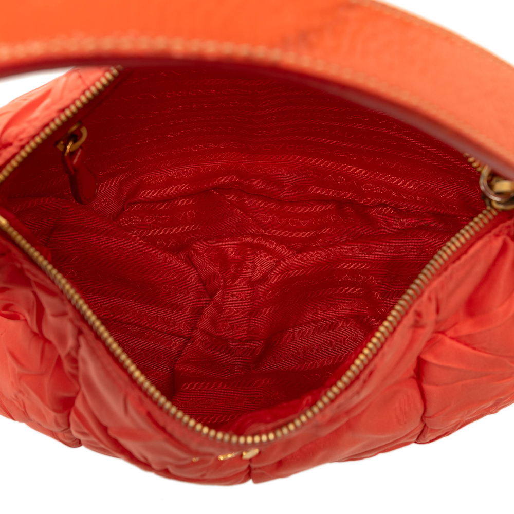 Pre-Loved Prada Quilted Tessuto Hobo - Picture 4 of 6